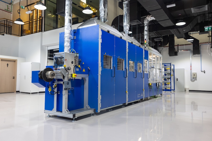 Coating system after start-up (© 2025  / Source: Technology Innovation Institute Abu Dhabi)