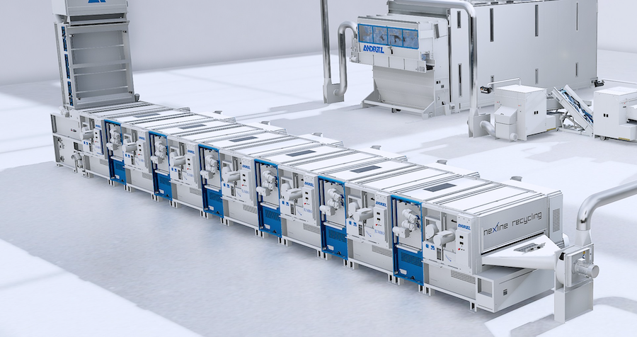 ANDRITZ textile recycling line © 2026 ANDRITZ