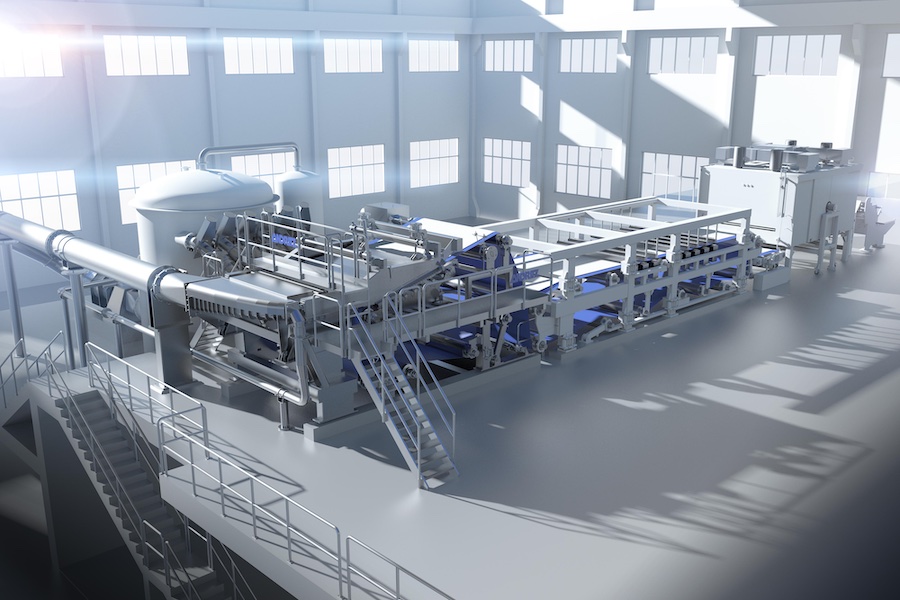 ANDRITZ neXline wetlace line for the production of flushable wipes © 2025 ANDRITZ