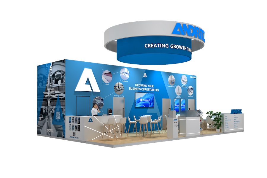 ANDRITZ booth design study for ITMA Asia 2025 © 2025 ANDRITZ