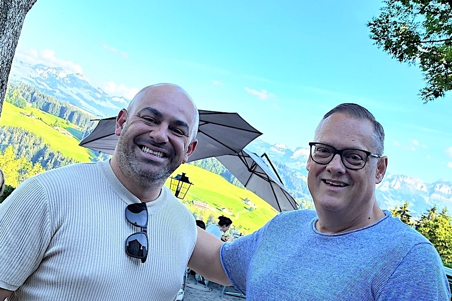 Warley Pereira de Almeida, Head of Sales,  NS Química, and Rolf Erik Schoeler, Global Head of Sales and Marketing, Benninger AG, during visit in Switzerland © 2026 Benninger