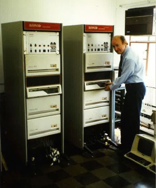 Sycotex, first MES system by Barco (1975). © 2025 BMSvision