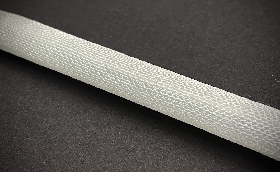 Circular-knit fabric made from multifilament yarns based on two-way shape-memory polymers. Photo: DITF © 2026 