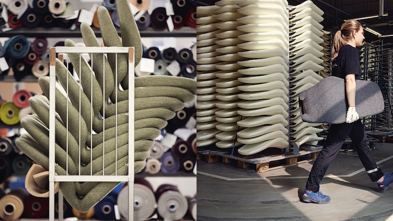 Kinnarps carefully selects materials designed and prepared for renewal, to maximise the life span and create conditions for sustainable circularity. © Kinnarps