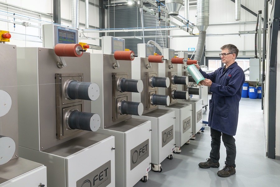 A highly modular drawing system based on heated godet rollers enables flexible temperature and drawing control for new product development. © 2025 FET