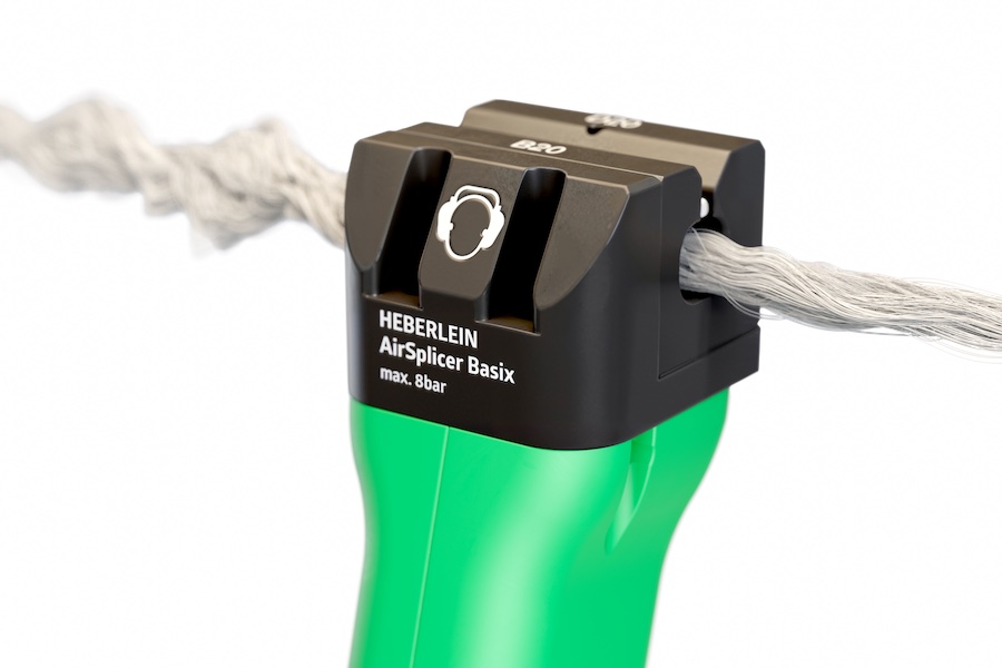 AirSplicer-Basix – first-class splices for extreme strength characteristics. © 2025 Heberlein