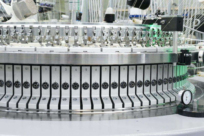 MayerCie is famous for world market leading circular knitting machines like this SF4 3.2III 3  © 2025 Mayer & Cie.