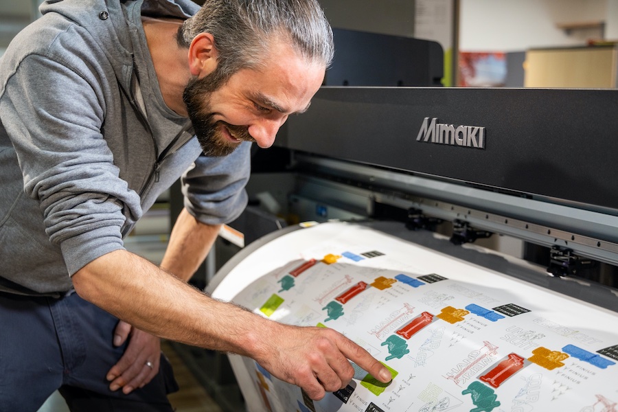 According to Markus Jürgensen, owner of Print and More, using Mimaki’s Ink Saving functionality has allowed the company to reduce around 30% of ink consumption, without any compromise to the quality and with enhanced productivity © 2026 Mimaki