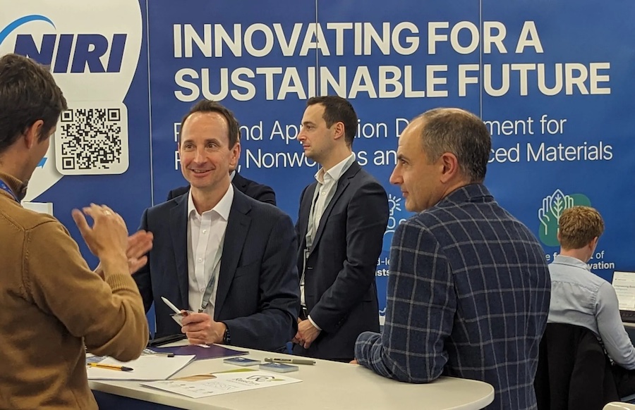 NIRI wants to talk about how they can support your innovation goals! Visitors can join them at booth 518 to discuss how they can help in developing next-generation products and applications for polymers, fibres, nonwovens, and advanced materials © 2025 NIRI