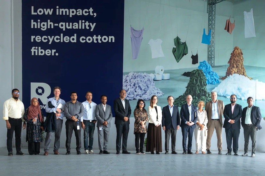 Group photo during the visit of the ambassadors of the European Union, the Netherlands and Spain, together with Bangladesh Eurocham representatives, to Recover™’s recycling facility in Bangladesh. © 2026  Recover™ 