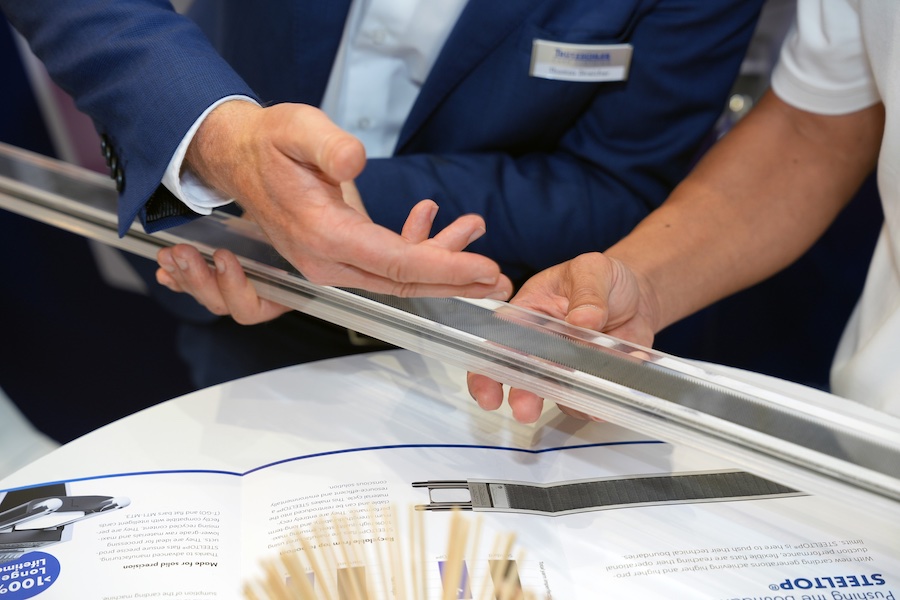 STEELTOP® introduced for the first time at ITM. © 2026 Trützschler