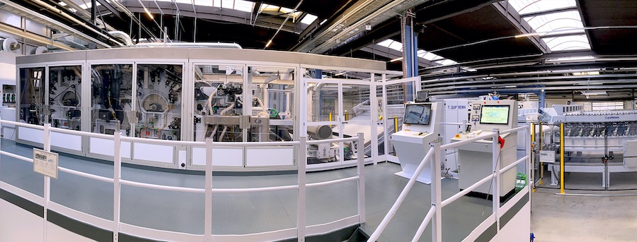 NCT-X in the T-SUPREMA needle-punching line at the Technical Center in Egelsbach © 2025 Trützschler