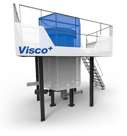 Visco+: BBE's Visco+ liquid state polycondensation unit for precise viscosity adjustment in PET recycling processes © 2025 Barmag