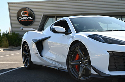 Corvette Z06 outside Carbon Revolution’s factory in Waurn Ponds, Australia. © 2023 Carbon Revolution