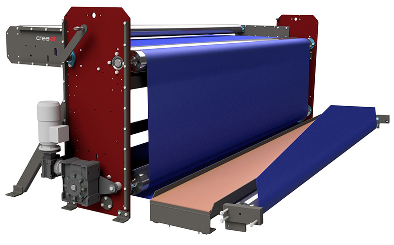 Crealet warp feed unit between creel and weaving machine