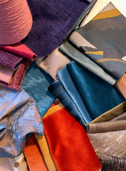 © Photo: Indorama Ventures Fibers Germany GmbH | Selection of fabric submissions for the Trevira CS Fabric Competition 2024 on the theme #MyHiddenTreasures