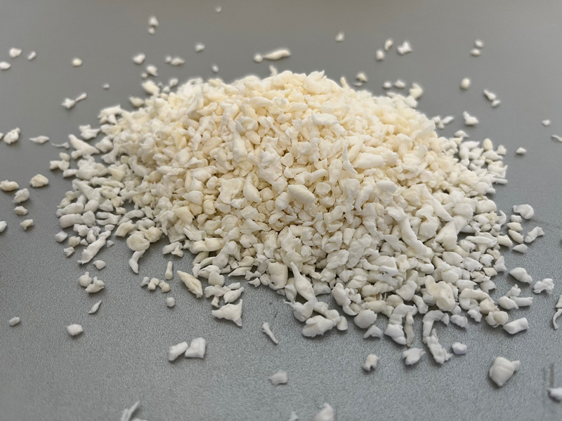 © Photo: Indorama Ventures | Agglomerate for the production of flame retardant fibers, obtained from production waste